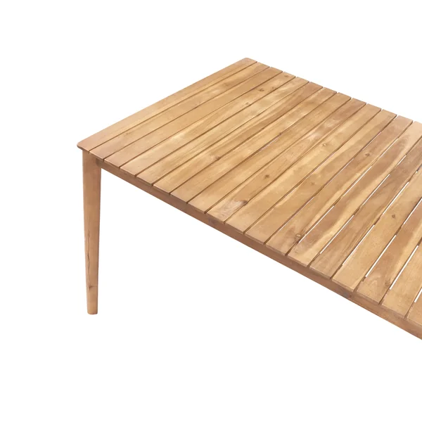 Table de salle à manger de jardin JACO 180 cm 100 cm Acacia Marron clair