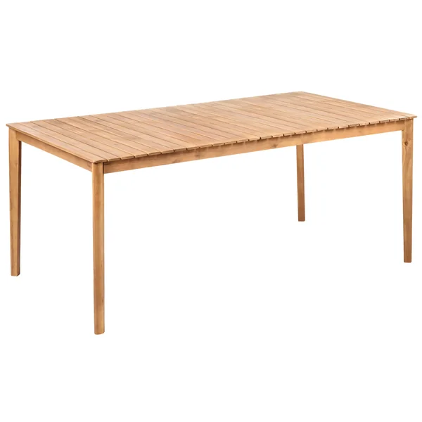 Table de salle à manger de jardin JACO 180 cm 100 cm Acacia Marron clair