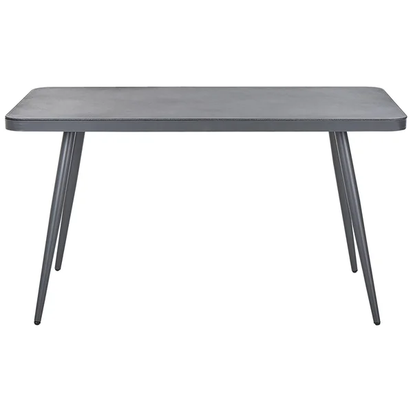 Table de salle à manger de jardin LIPARI 140 cm 80 cm Verre Gris