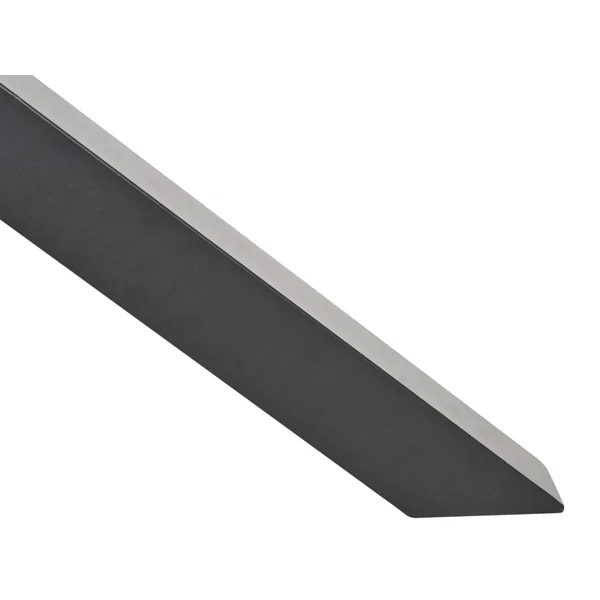 Table de salle à manger de jardin MALETTO 120 cm 120 cm Verre Noir