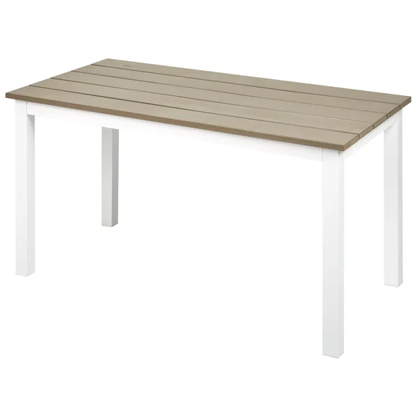Table de salle à manger de jardin MESSINA 100 cm 52 cm Blanc