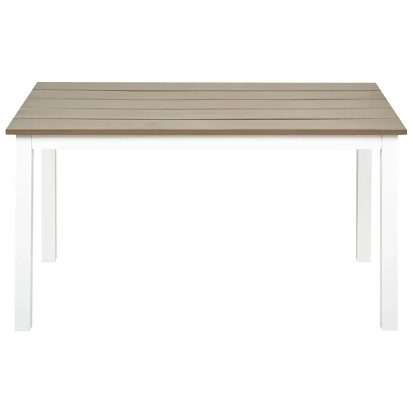 Table de salle à manger de jardin MESSINA 100 cm 52 cm Blanc