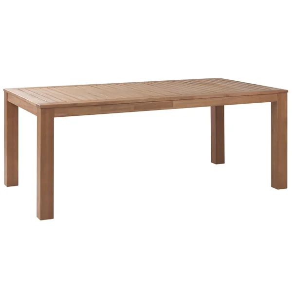 Table de salle à manger de jardin MONSANO 190 cm 105 cm Bois d'eucalyptus Marron