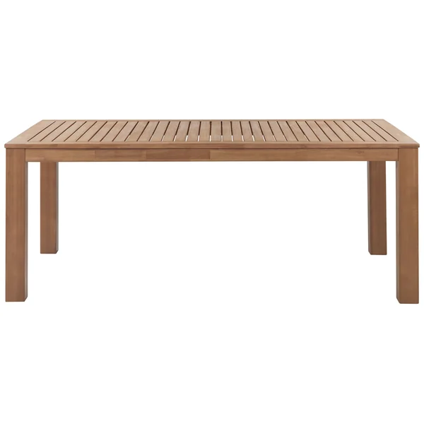 Table de salle à manger de jardin MONSANO 190 cm 105 cm Bois d'eucalyptus Marron