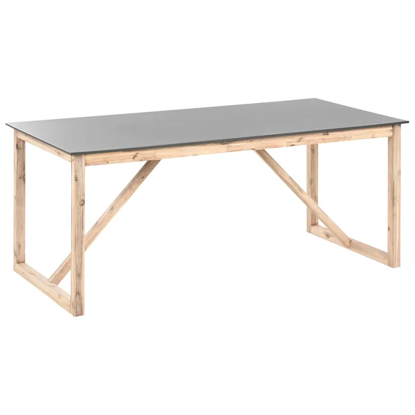 Table de salle à manger de jardin NOTTERI 180 cm 90 cm Béton Gris