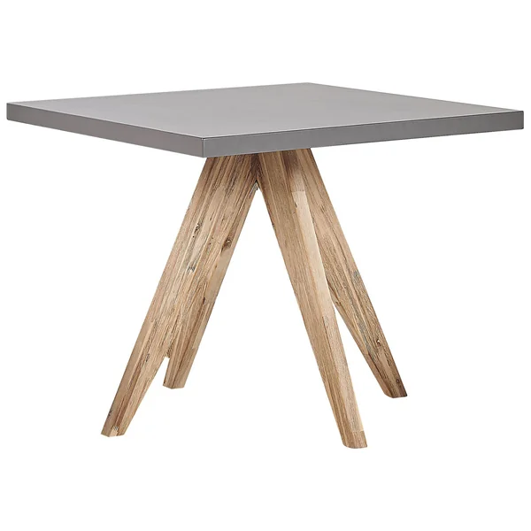 Table de salle à manger de jardin OLBIA 90 cm 90 cm Béton Gris