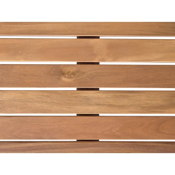 Table de salle à manger de jardin OMBRIANO 180 cm 90 cm Bois d'acacia certifié Marron clair