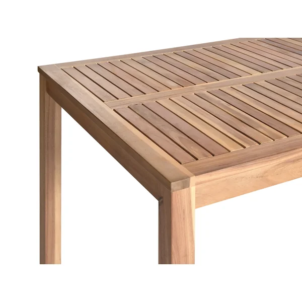 Table de salle à manger de jardin OMBRIANO 180 cm 90 cm Bois d'acacia certifié Marron clair