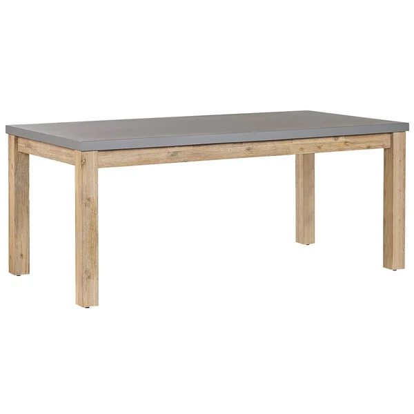 Table de salle à manger de jardin OSTUNI 180 cm 90 cm Béton Gris