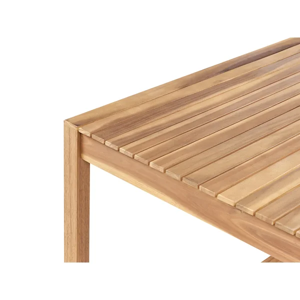Table de salle à manger de jardin SASSARI II 180 cm 90 cm Bois d'acacia certifié Marron clair