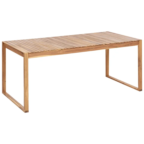 Table de salle à manger de jardin SASSARI II 180 cm 90 cm Bois d'acacia certifié Marron clair