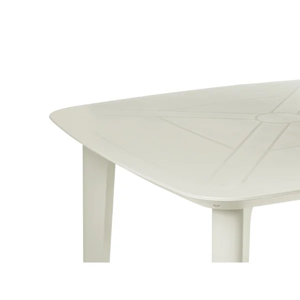 Table de salle à manger de jardin SORICO 86 cm 86 cm Beige clair
