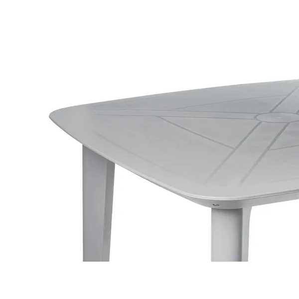 Table de salle à manger de jardin SORICO 86 cm 86 cm Gris
