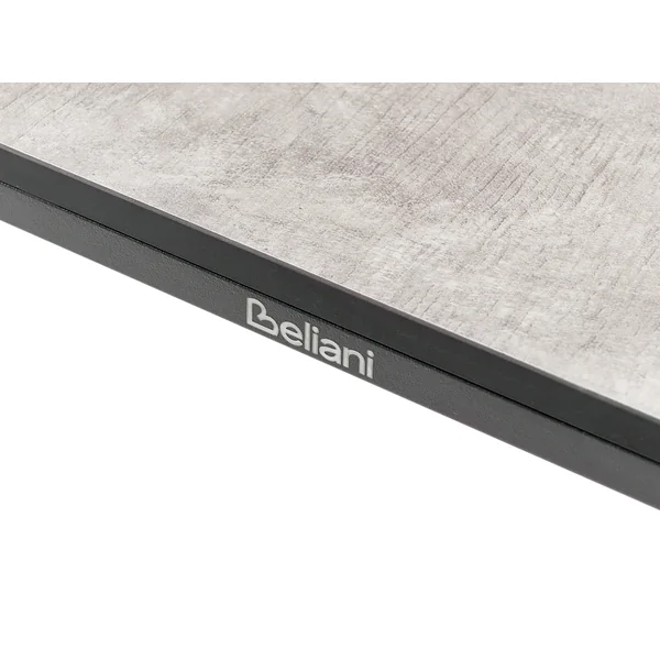 Table de salle à manger de jardin SOVARETO 180 cm 90 cm Imitation bois Gris clair
