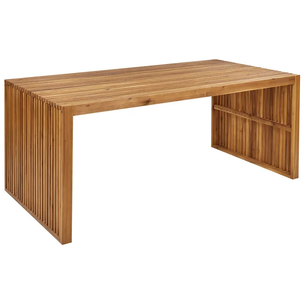 Table de salle à manger de jardin SULZANO 180 cm 90 cm Acacia Marron