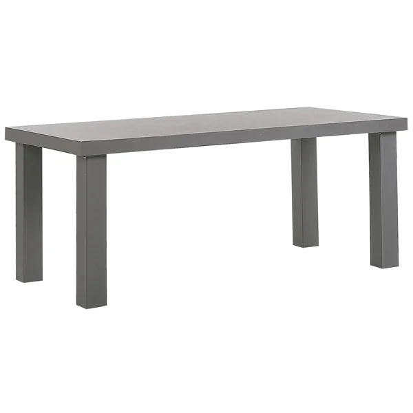 Table de salle à manger de jardin TARANTO 180 cm 90 cm Béton Gris