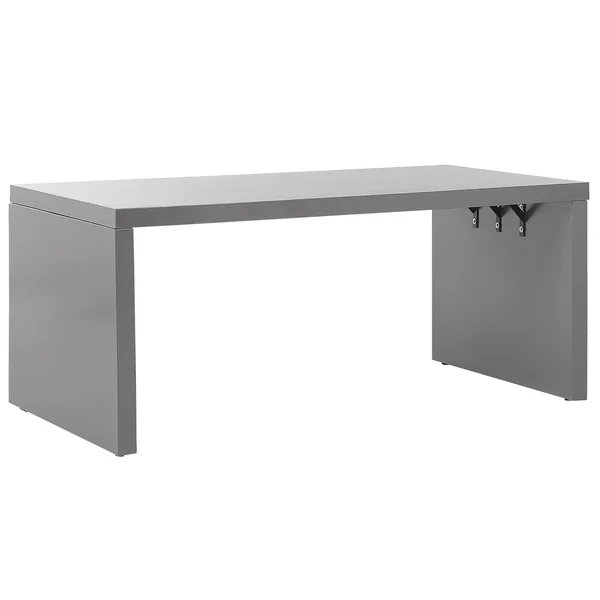 Table de salle à manger de jardin TARANTO 180 cm 90 cm Béton Gris