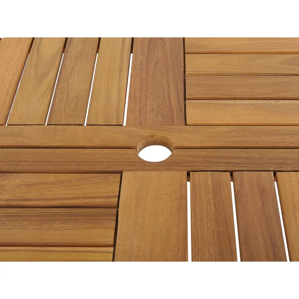 Table de salle à manger de jardin TOLVE 150 cm 150 cm Acacia Marron