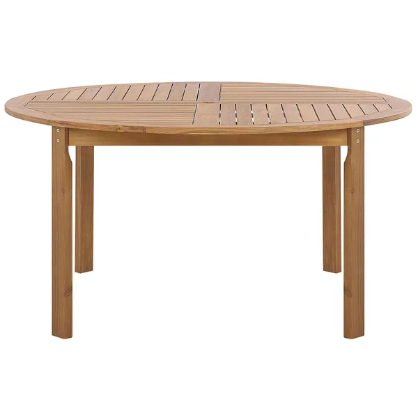 Table de salle à manger de jardin TOLVE 150 cm 150 cm Acacia Marron
