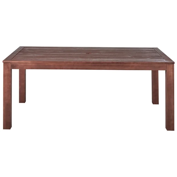 Table de salle à manger de jardin TUSCANIA 180 cm 100 cm Bois d'eucalyptus Marron foncé