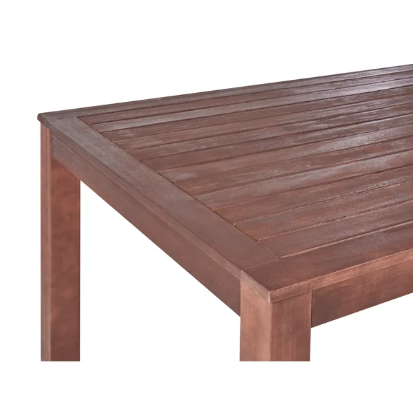 Table de salle à manger de jardin TUSCANIA 180 cm 100 cm Bois d'eucalyptus Marron foncé