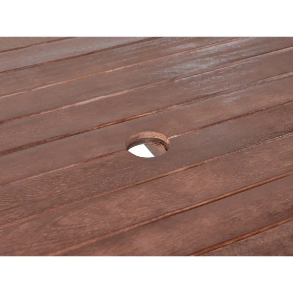 Table de salle à manger de jardin TUSCANIA 180 cm 100 cm Bois d'eucalyptus Marron foncé