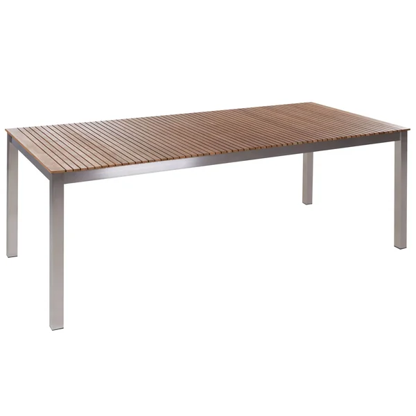 Table de salle à manger de jardin VIAREGGIO 200 cm 90 cm Bois de teck certifié Marron