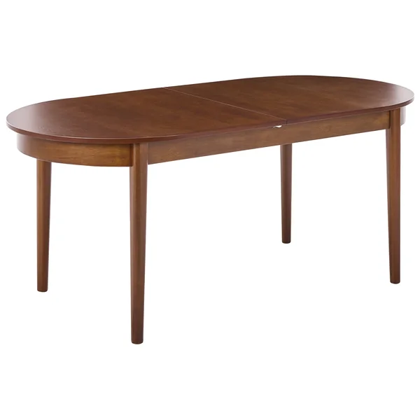 Table de salle à manger extensible LARTO Frêne foncé 180/220 cm 90 cm