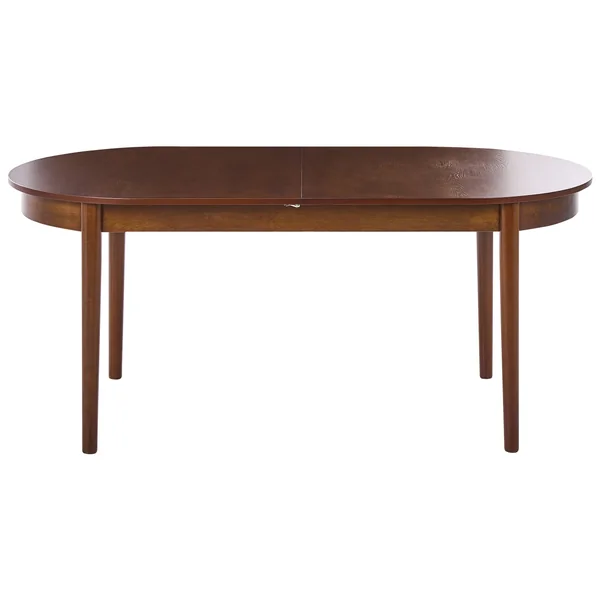 Table de salle à manger extensible LARTO Frêne foncé 180/220 cm 90 cm