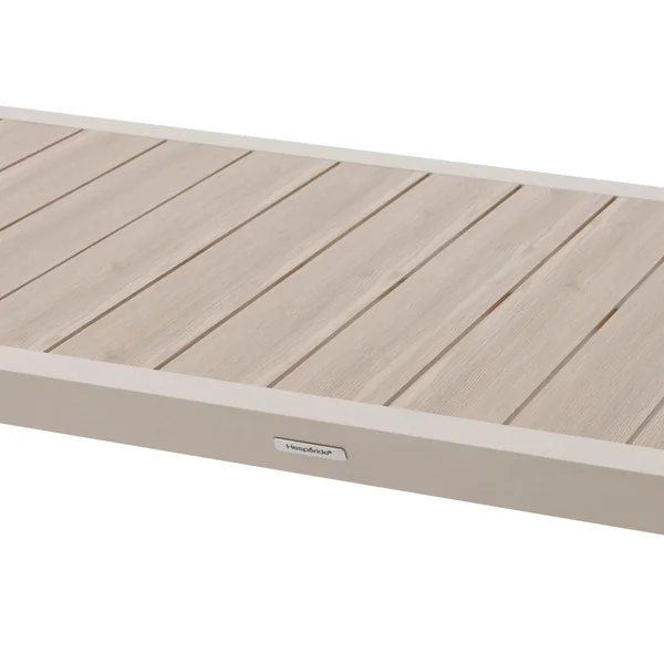 TABLE EVASION FIXE ALUMINIUM LIN ARGILE 6 PLACES