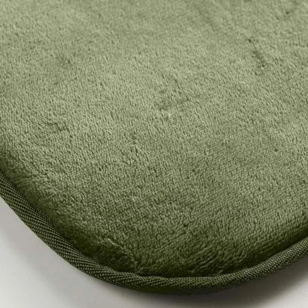 TAPIS RECTANGLE 50X80CM FLANELLE UNIE FLANOU NOIR