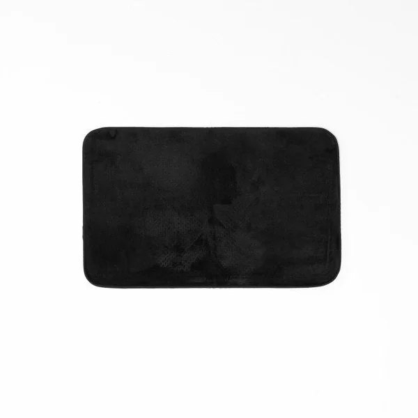 TAPIS RECTANGLE 50X80CM FLANELLE UNIE FLANOU NOIR
