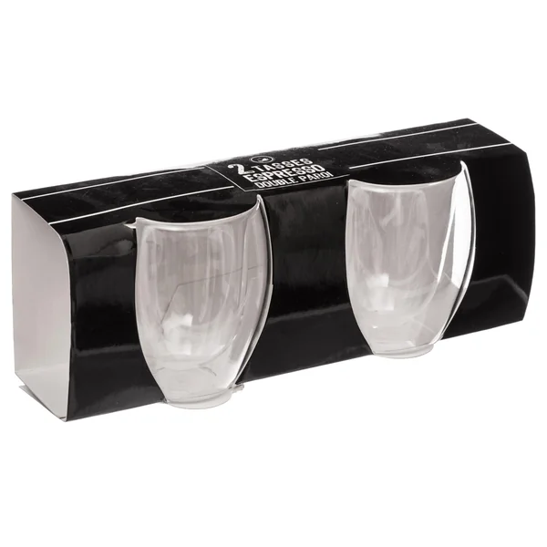 TASSE ESPRESSO DOUBLE PAROI X2 PIECES CLEA 8CL