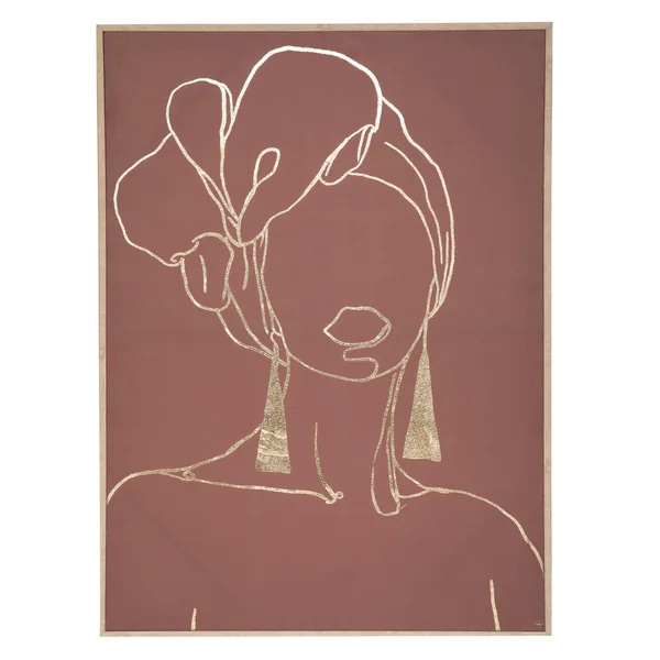 TOILE IMPRIMEE FEMME D.60X80CM