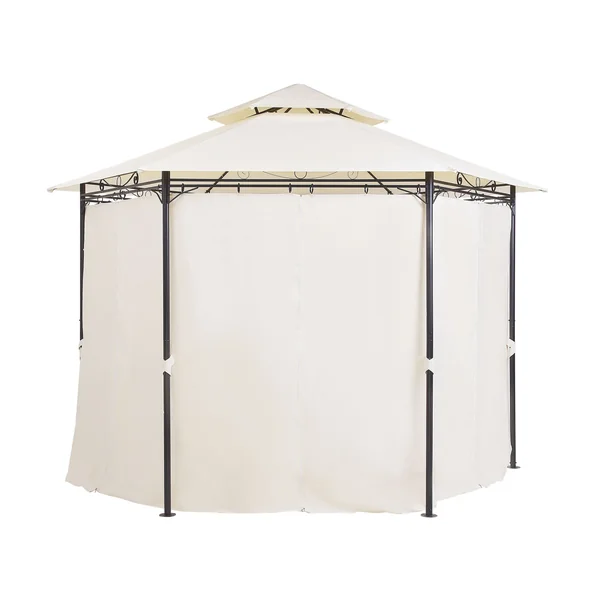 Tonnelle de jardin PORTEL Métal 350 cm 350 cm Beige