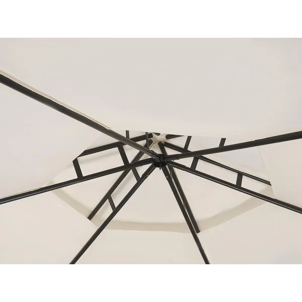 Tonnelle de jardin PORTEL Métal 350 cm 350 cm Beige