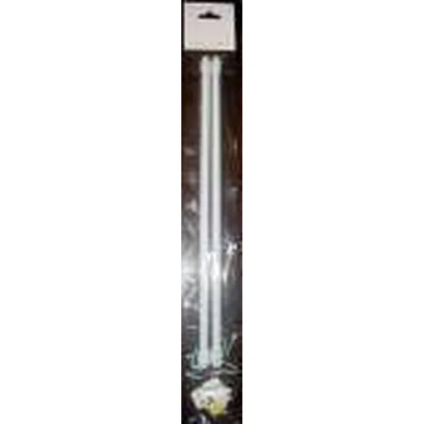 TRINGLE EXTENSIBLE OVALE 50 X 80 ET 4 SUPPORTS BLANC