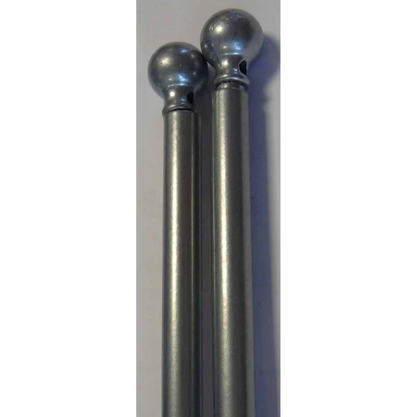 TRINGLE VITRAGE RONDE EXTENSIBLE D7 60 X 80 X 2 ARGENT