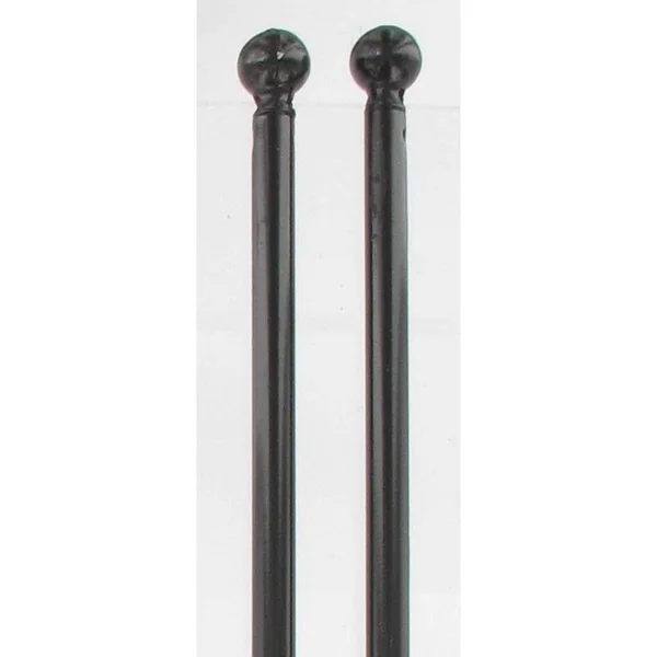 TRINGLE VITRAGE RONDE EXTENSIBLE D7 80 X 110 X 2 NOIR