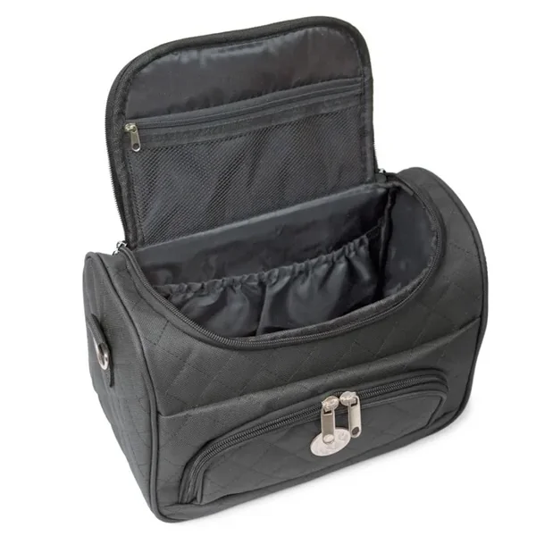VANITYS TEXTILE MULTIPOCHES ZIPPEES NOIR GM 24X34X26 CM