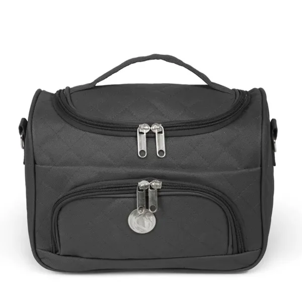 VANITYS TEXTILE MULTIPOCHES ZIPPEES NOIR MM 21X31X25 CM