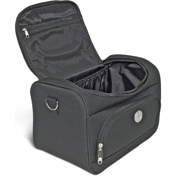 VANITYS TEXTILE MULTIPOCHES ZIPPEES NOIR PM 14X27X20 CM