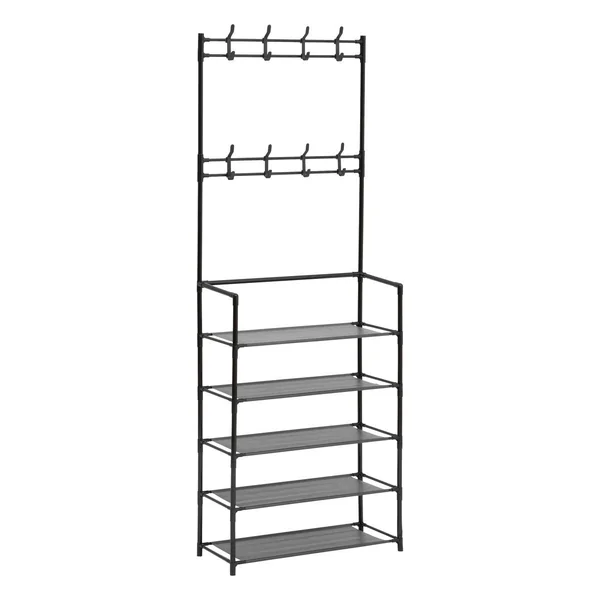 VESTIAIRE D ENTREE 8 PATERES 5 ETAGERES