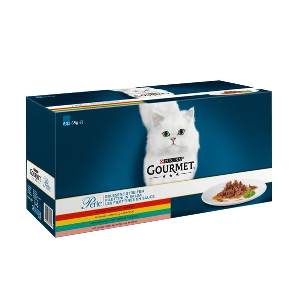 Émincé pour chat Les Filettines 4 variétés en sauce 60x85g