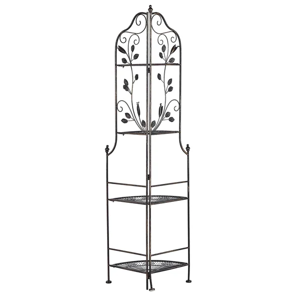 Étagère d'angle SIDERNO Métal 35 cm 35 cm Noir